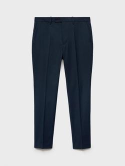 Mango Milan Slim Fit Chino Trousers, Navy, Navy