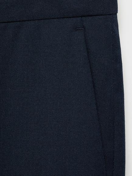 Mango Milan Slim Fit Chino Trousers, Navy - view 2, Navy