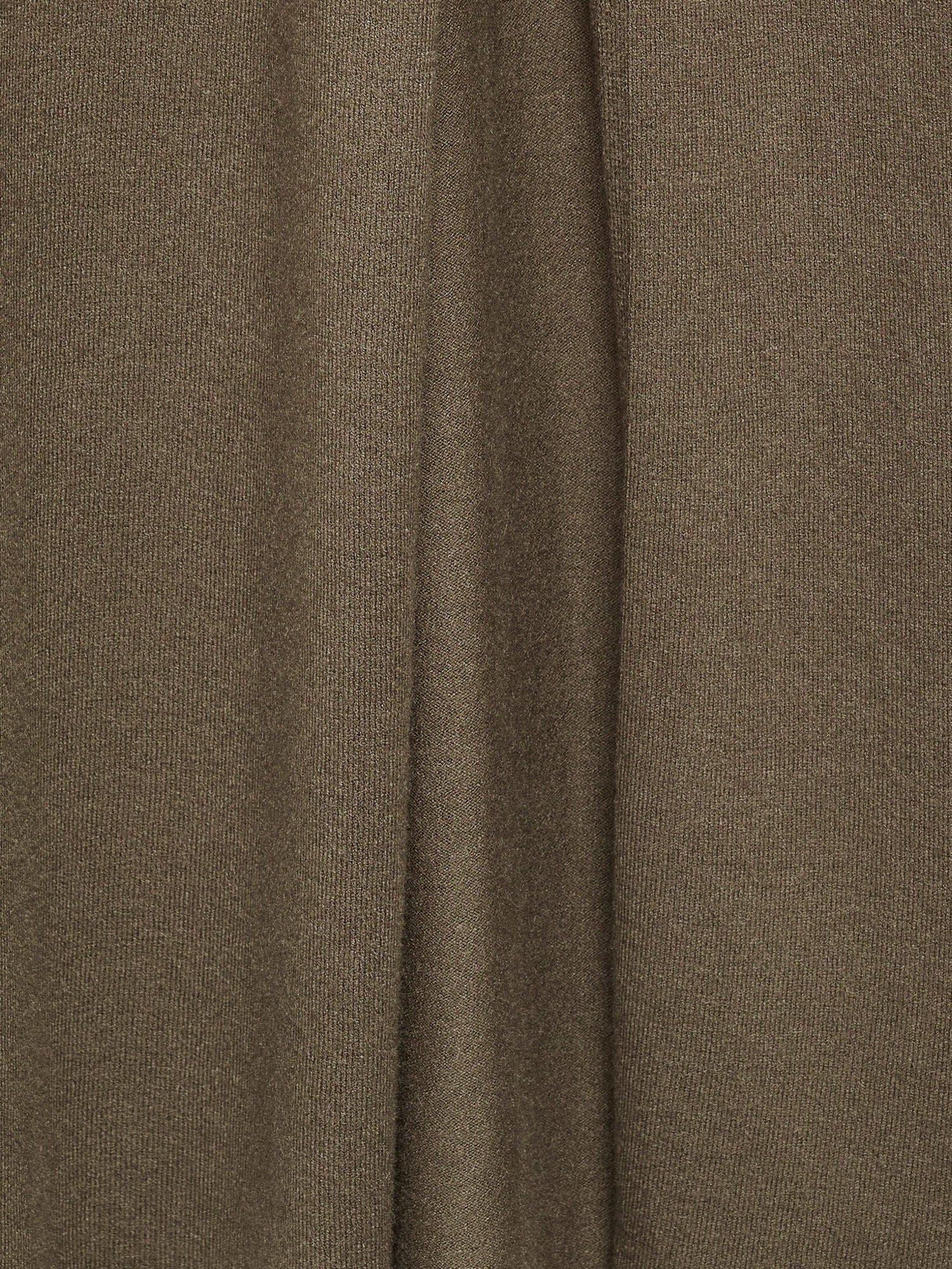 Product image 5 of 9, which shows Mango Percebes Fine Knit Jumper Dress, Khaki, 10