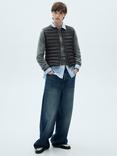Mango Blanvest Water Repellent Quilted Gilet, Black