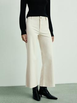 Mango Catherin High Waist Culotte Jeans, Natural White