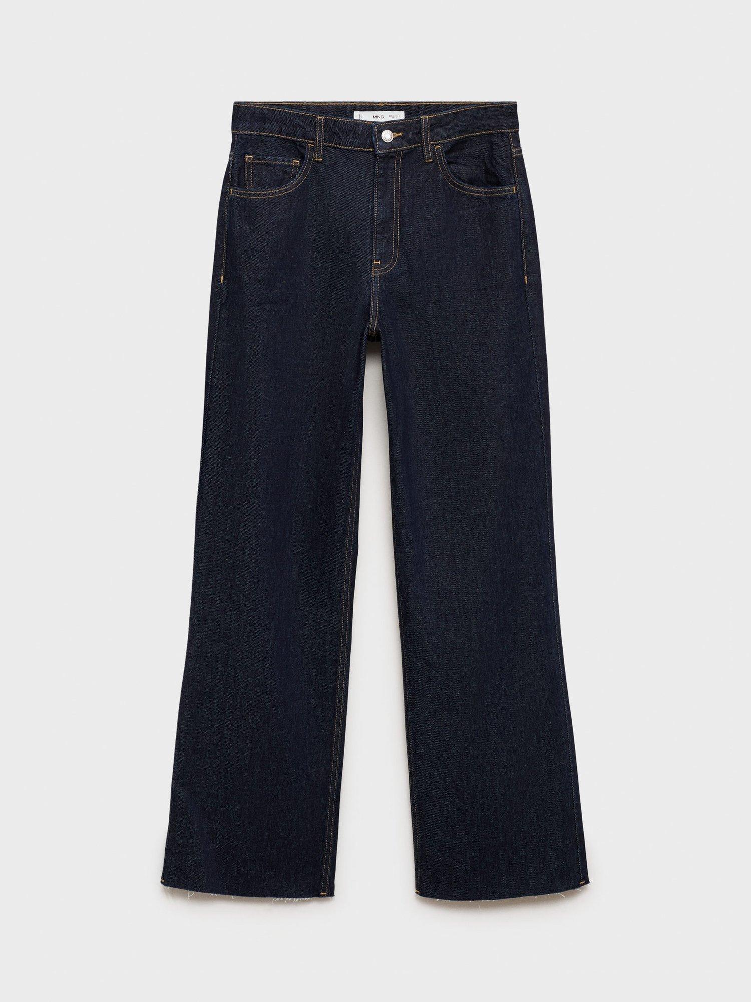 Product image 3 of 8, which shows Mango Danila Wide Leg Jeans, Open Blue, 10