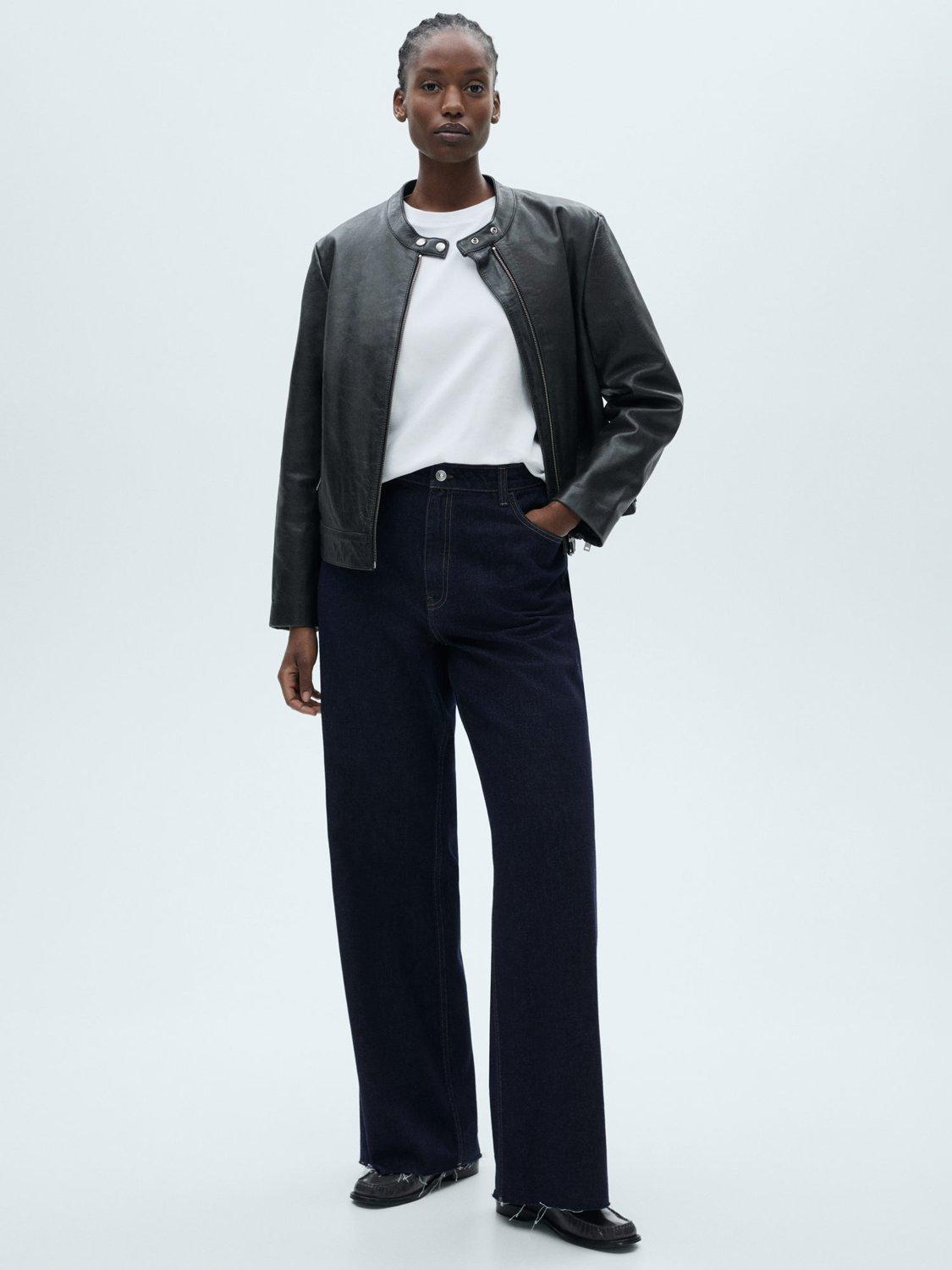 Product image 7 of 8, which shows Mango Danila Wide Leg Jeans, Open Blue, 10
