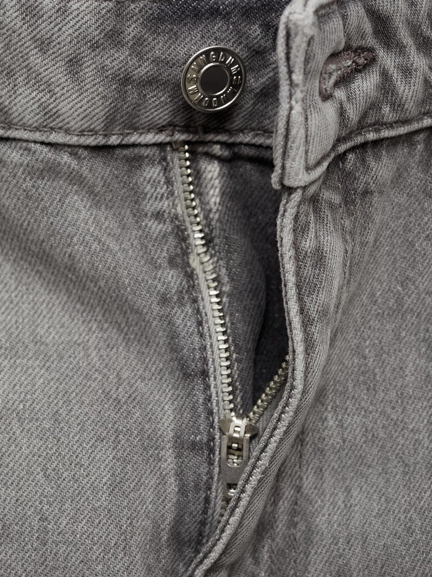 Product image 4 of 6, which shows Mango Danila Wide Leg Jeans, Dark Grey, 10