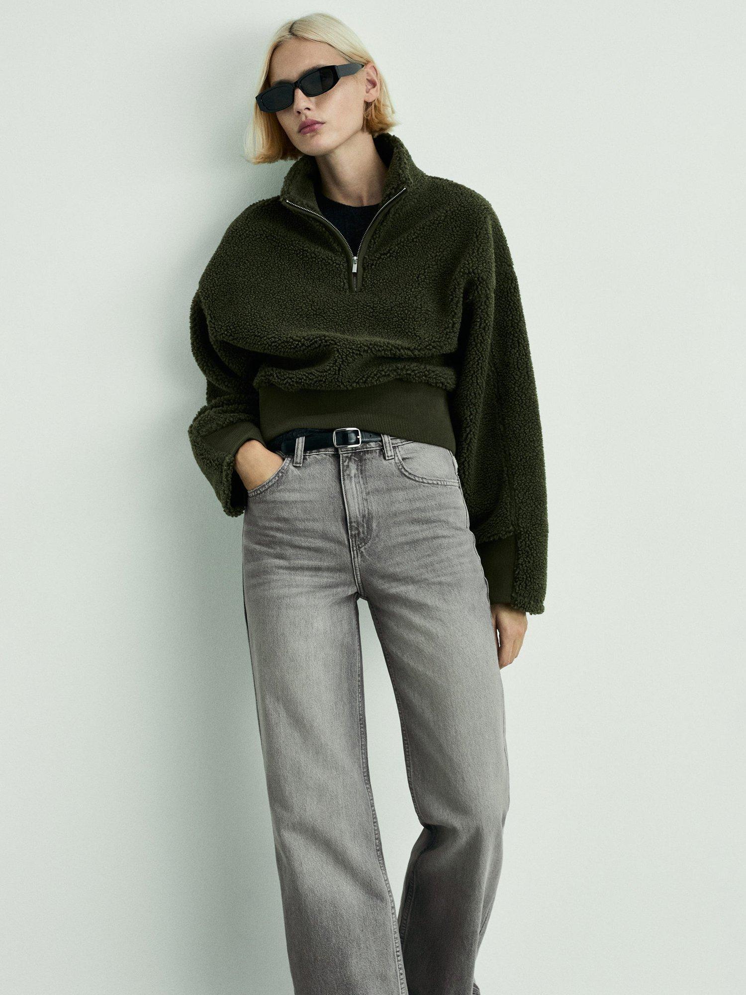 Product image 5 of 6, which shows Mango Danila Wide Leg Jeans, Dark Grey, 10