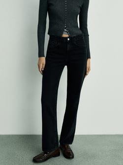 Mango Matilda Straight Jeans, Open Grey