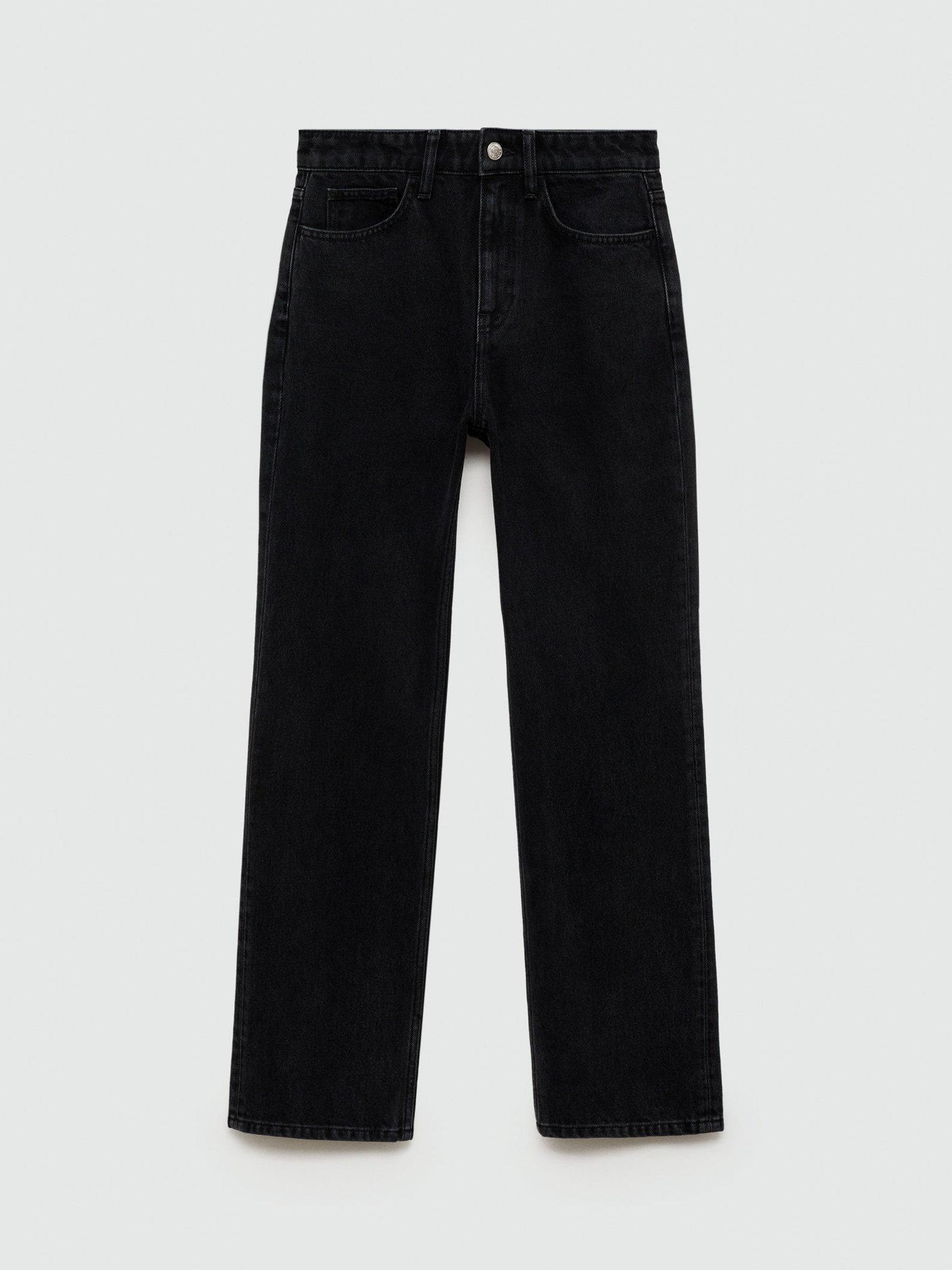 Product image 3 of 8, which shows Mango Matilda Straight Jeans, Open Grey, 4