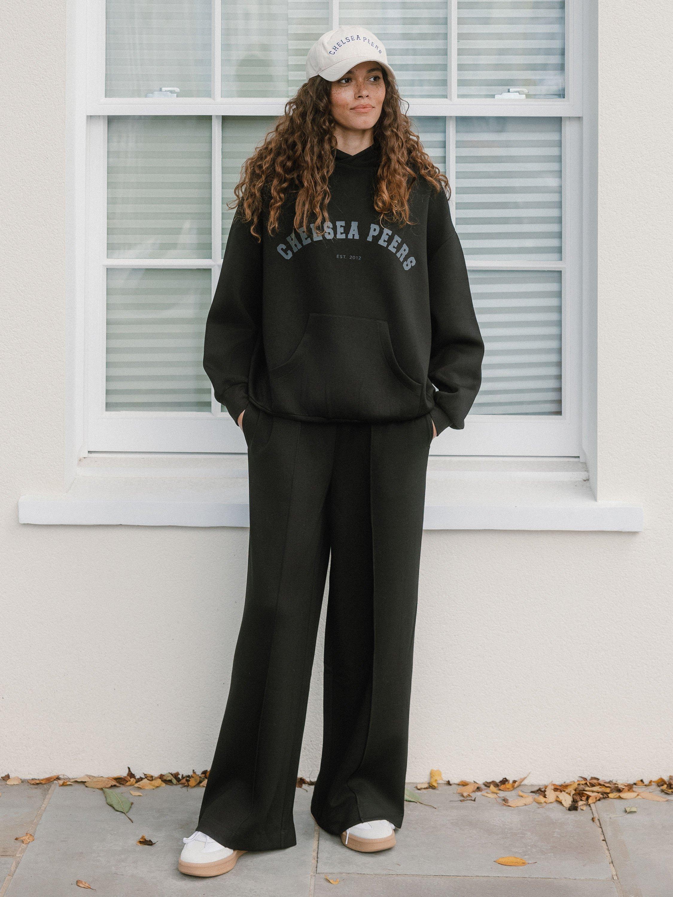 Product image 5 of 6, which shows Chelsea Peers Scuba Logo Hoodie, Black, 18