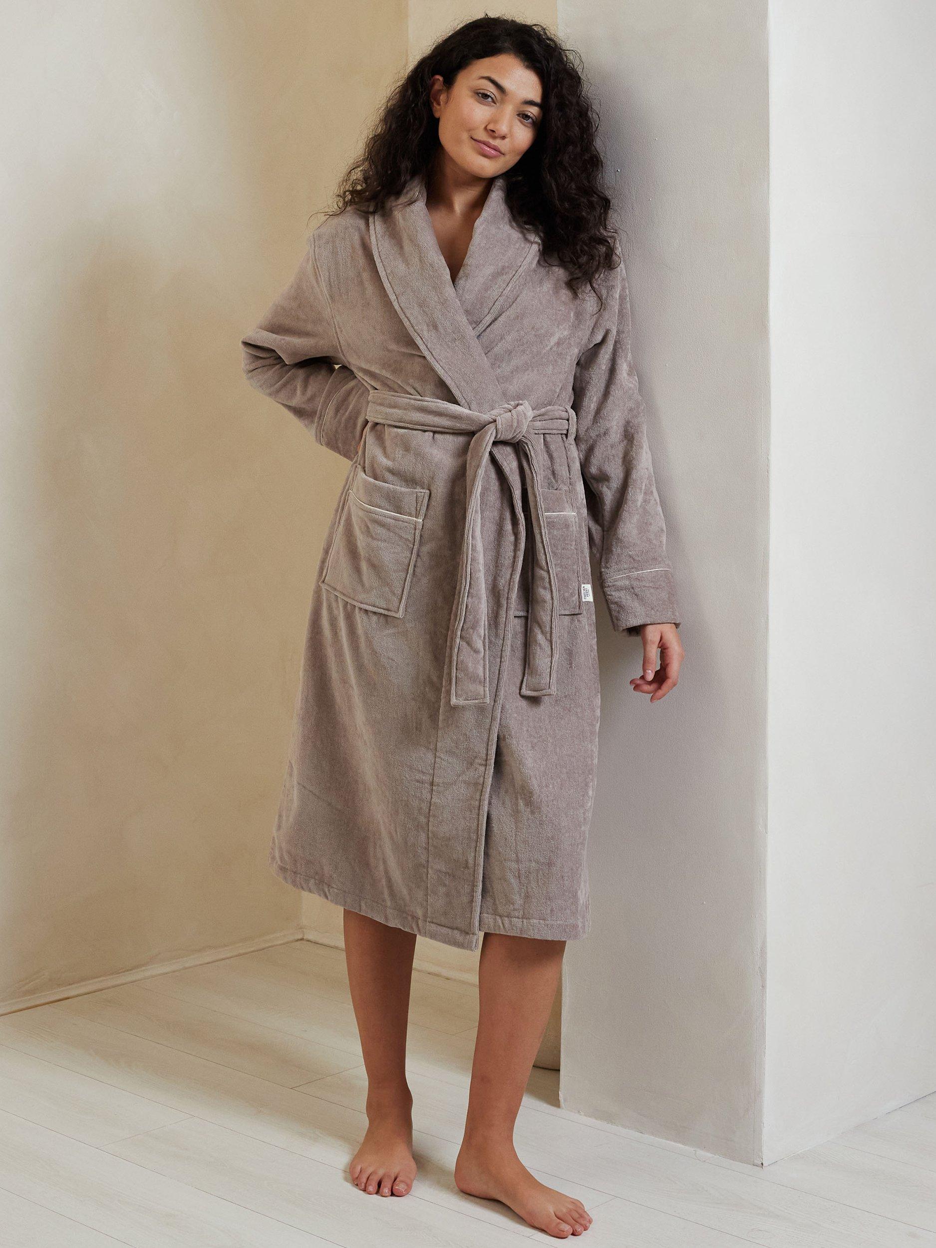 Product image 1 of 5, which shows Chelsea Peers Towelling Dressing Gown, Camel, 6-8