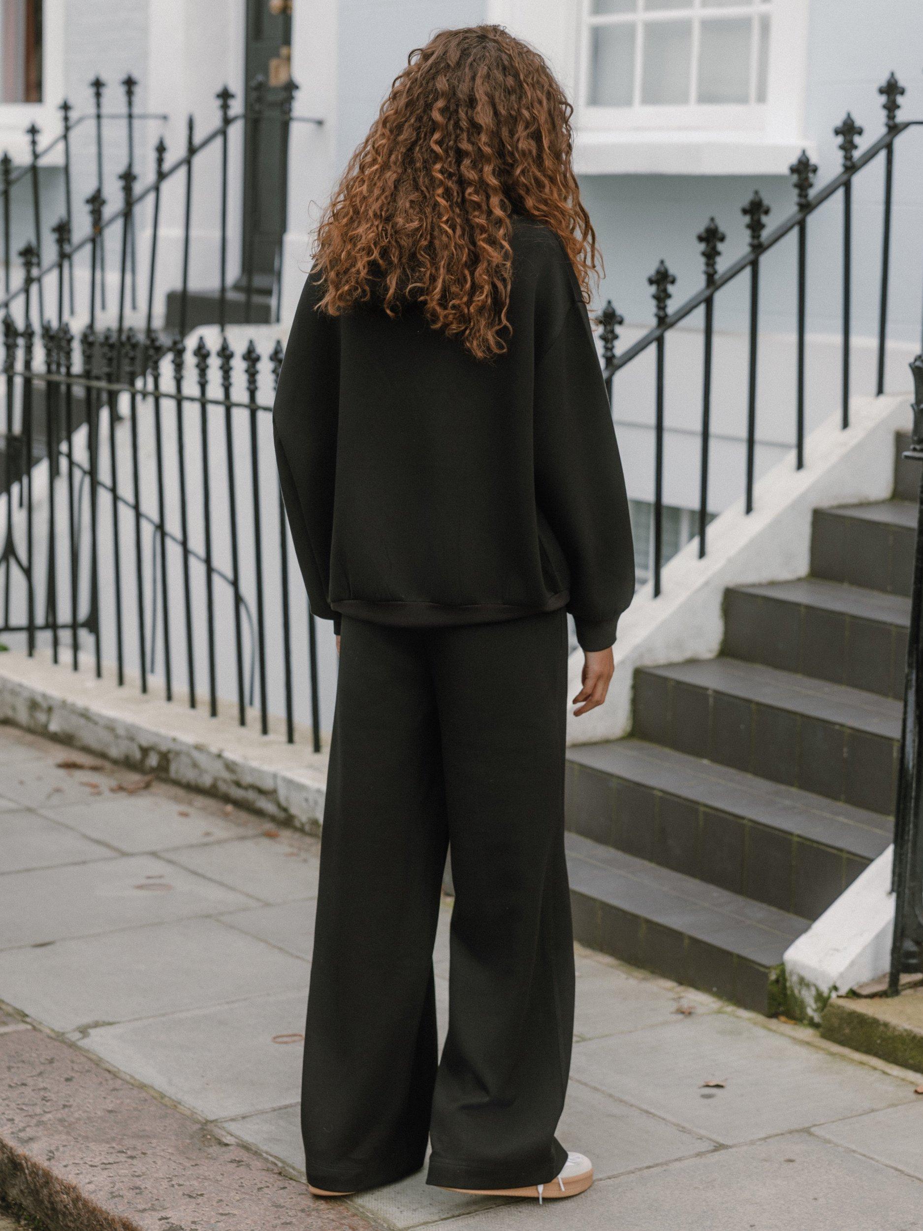 Product image 2 of 8, which shows Chelsea Peers Scuba Straight Leg Joggers, Black, 18