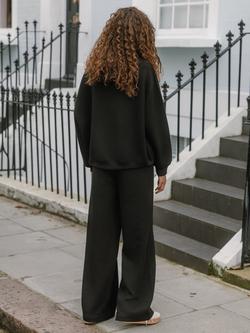 Chelsea Peers Scuba Straight Leg Joggers, Black - view 2, Black