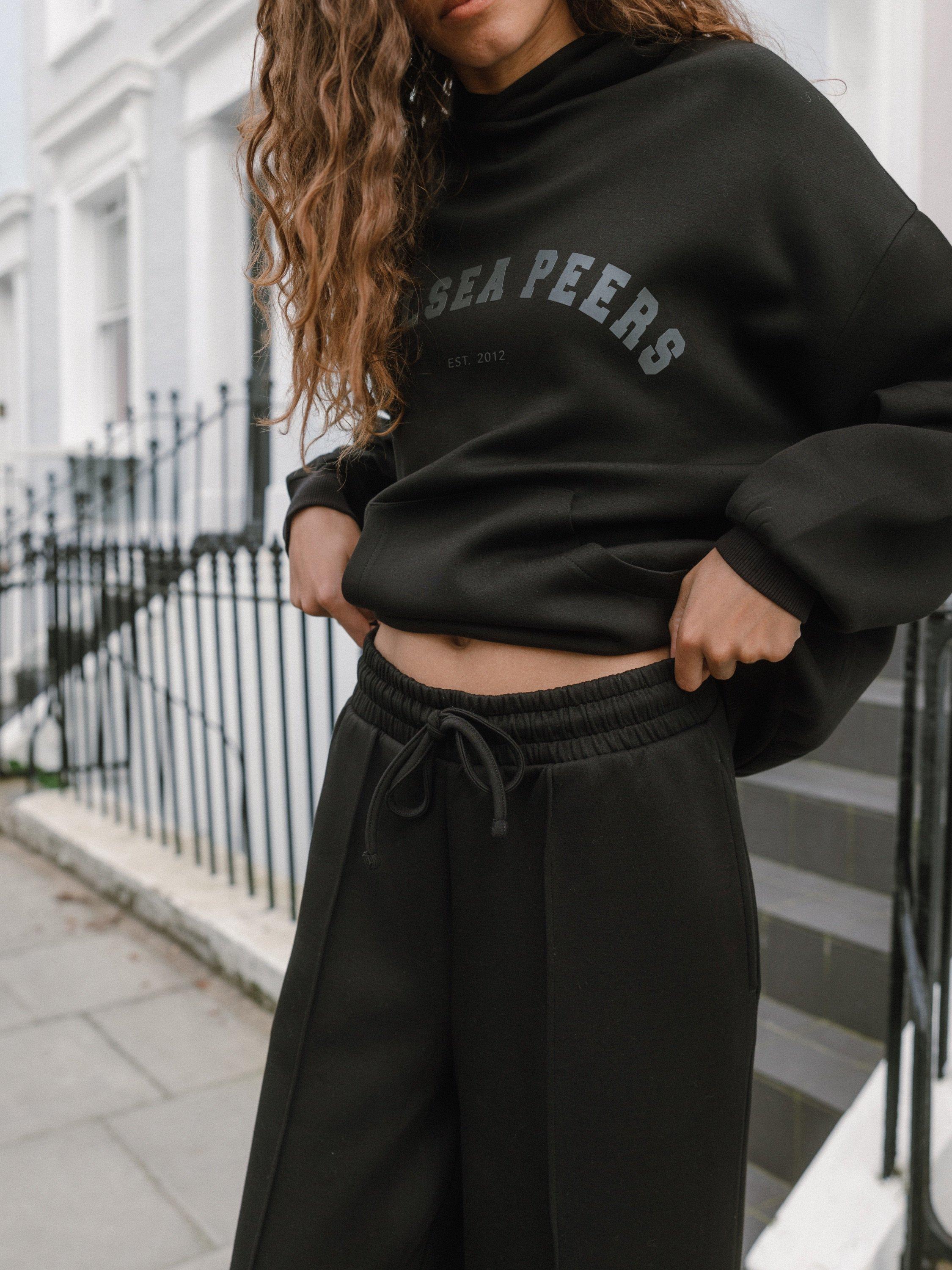 Product image 3 of 8, which shows Chelsea Peers Scuba Straight Leg Joggers, Black, 18