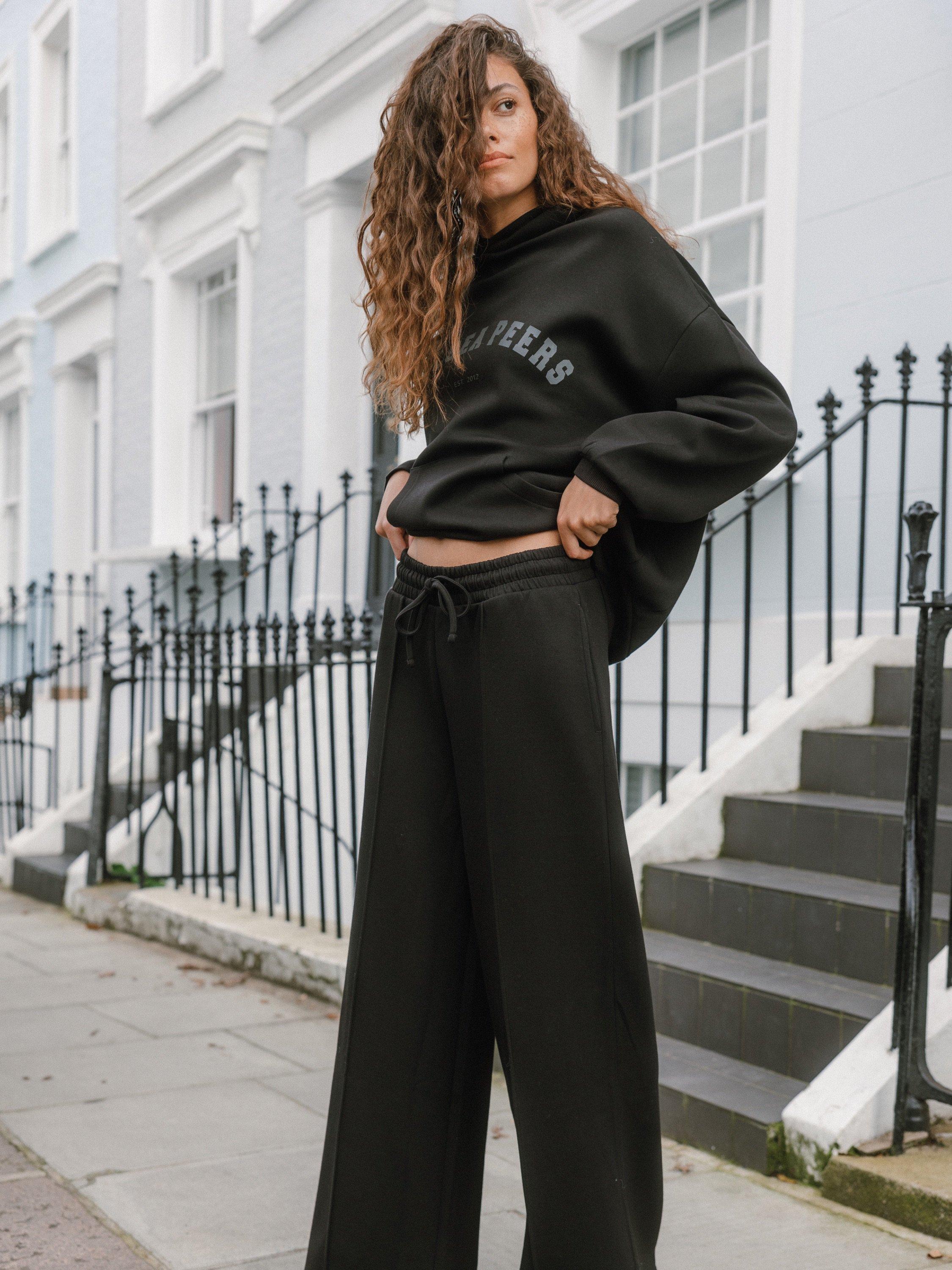 Product image 4 of 8, which shows Chelsea Peers Scuba Straight Leg Joggers, Black, 18