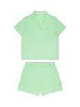 Chelsea Peers Button Up Shorty Pyjama Set, Green