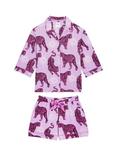 Chelsea Peers Mystic Tiger Shorty Pyjama Set, Lilac