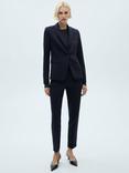 Mango Boreal Tailored Trousers, Navy
