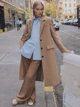 Mango Lipstick Wool Rich Coat