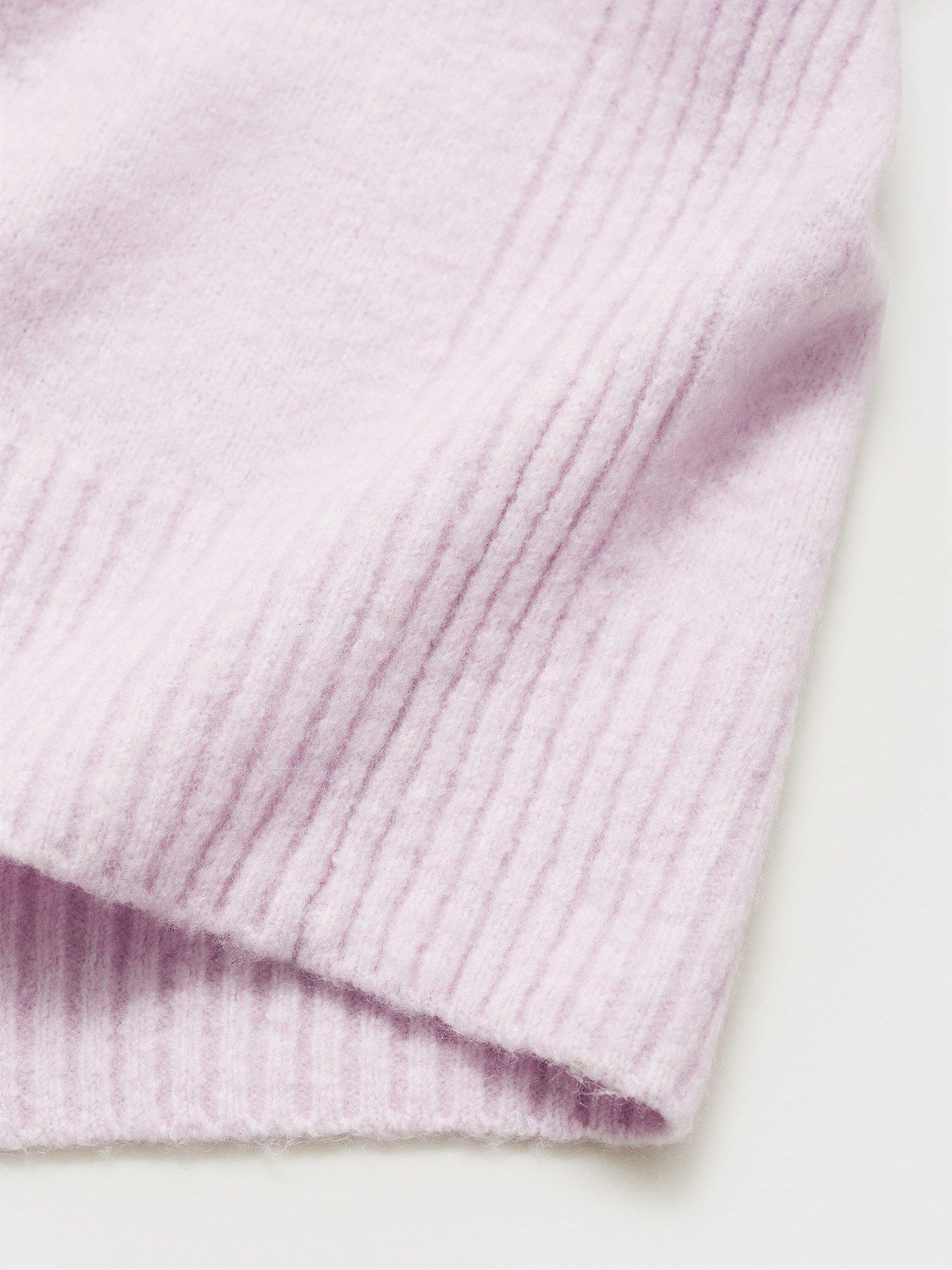 Product image 5 of 8, which shows Mango Higo V-Neck Jumper, Pastel Purple, XS
