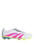 adidas Kids' Predator League Football Boots, White/Pink