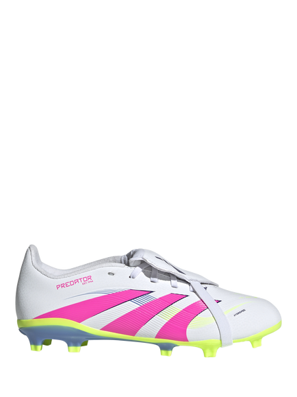 adidas Kids' Predator League Football Boots, White/Pink, White/Pink