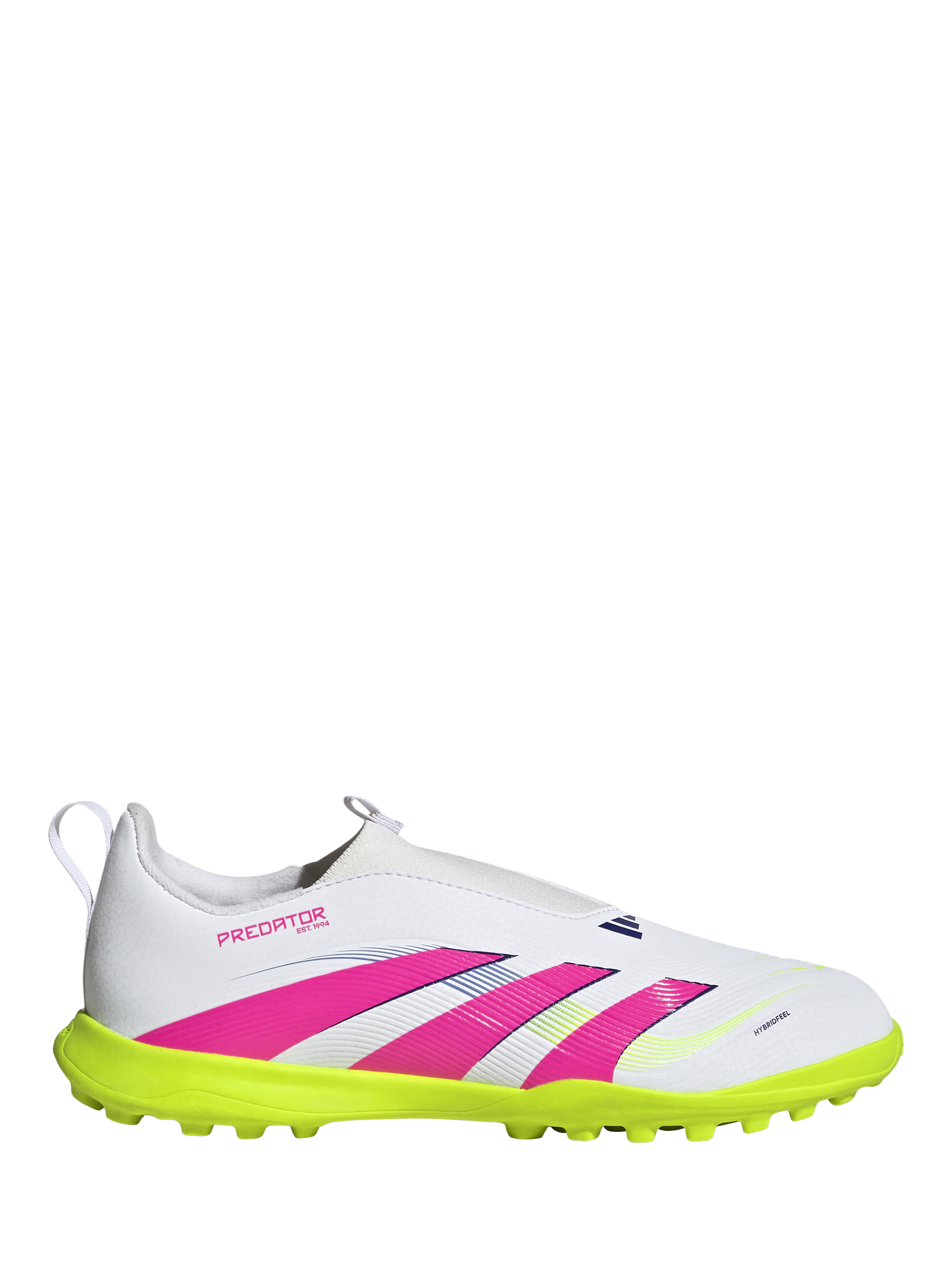 Product image 1 of 6, which shows adidas Kids' Predator League Football Boots, White/Pink, 10 Jnr