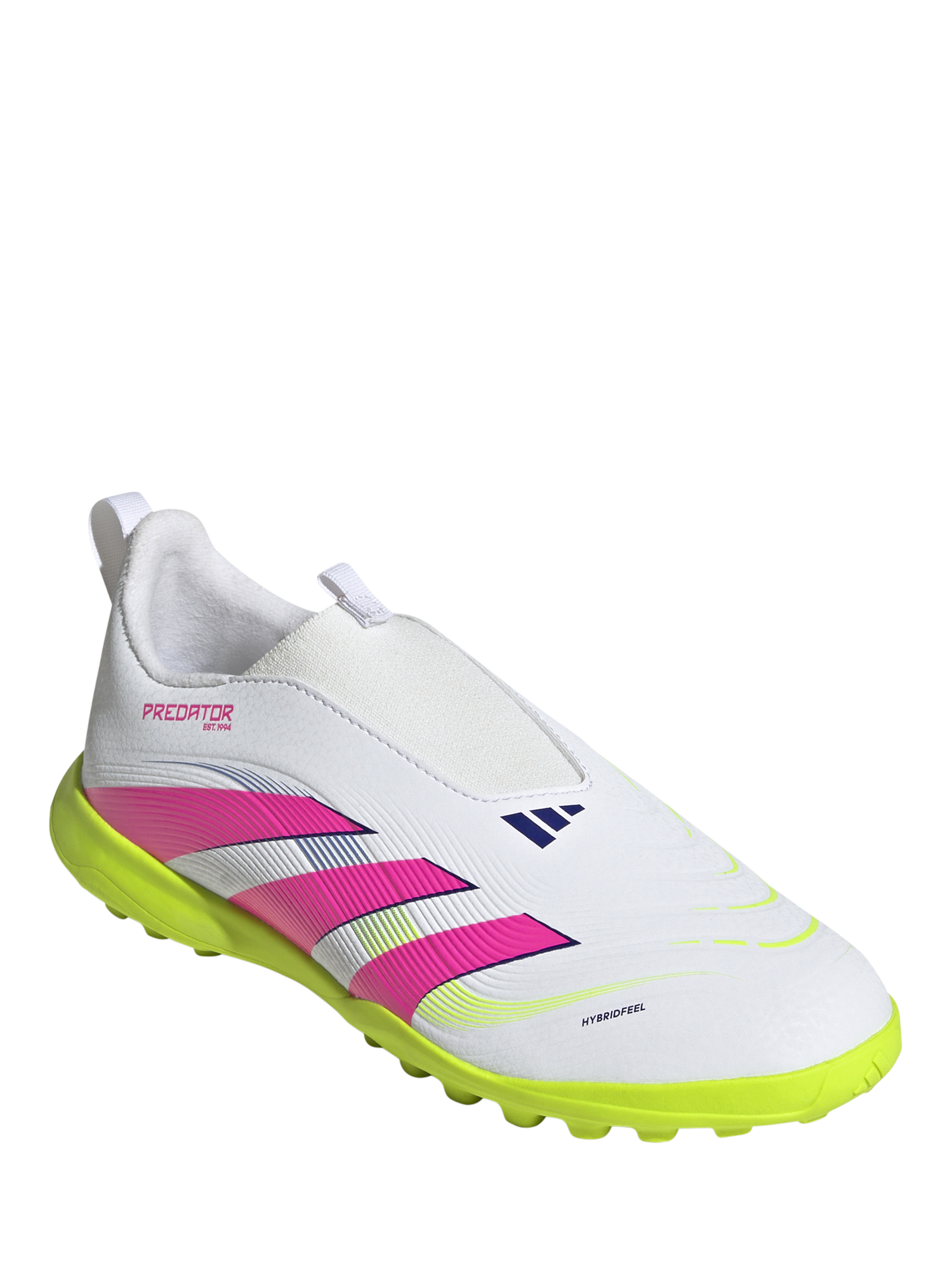 Product image 5 of 6, which shows adidas Kids' Predator League Football Boots, White/Pink, 10 Jnr