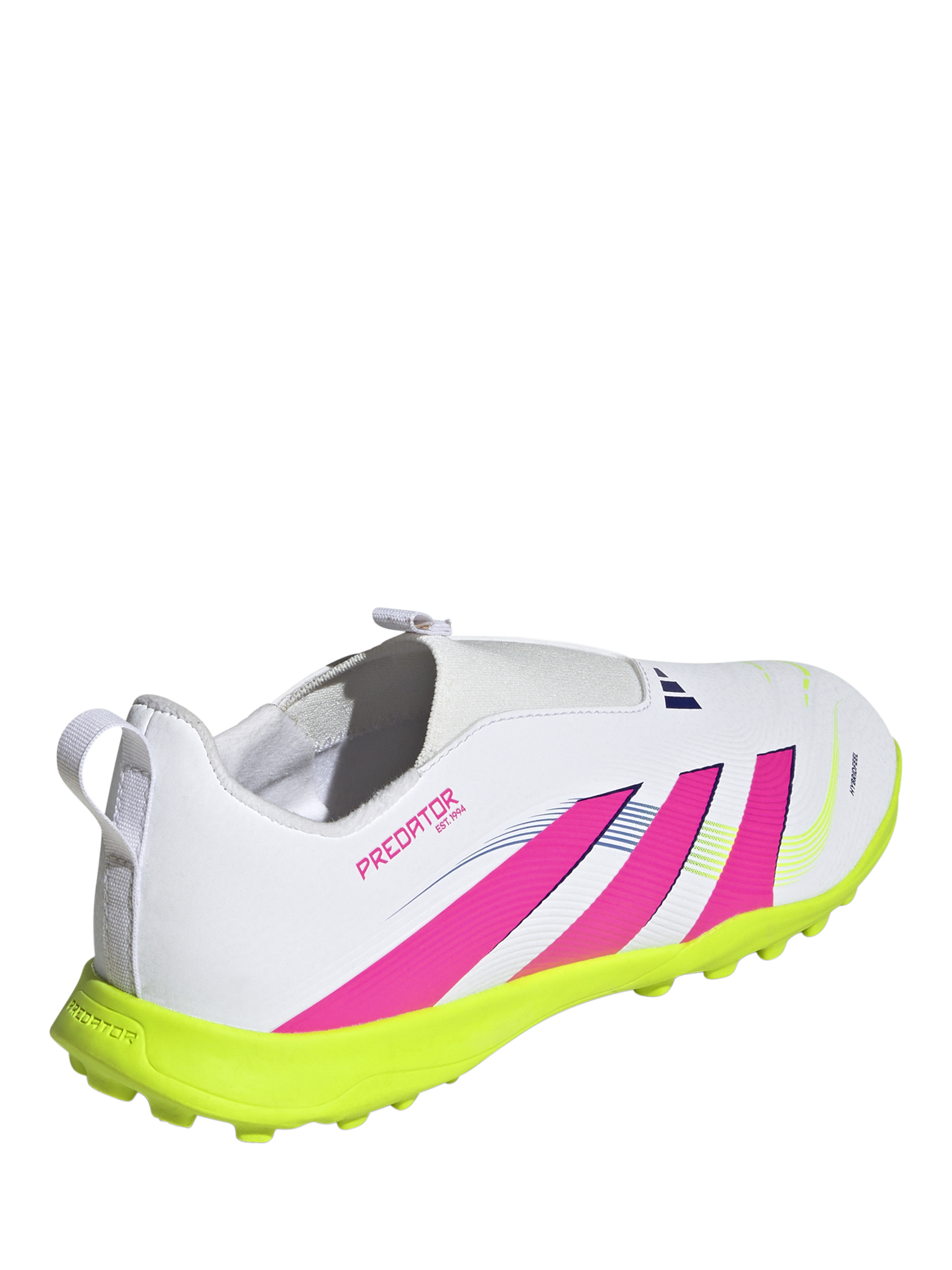 Product image 6 of 6, which shows adidas Kids' Predator League Football Boots, White/Pink, 10 Jnr