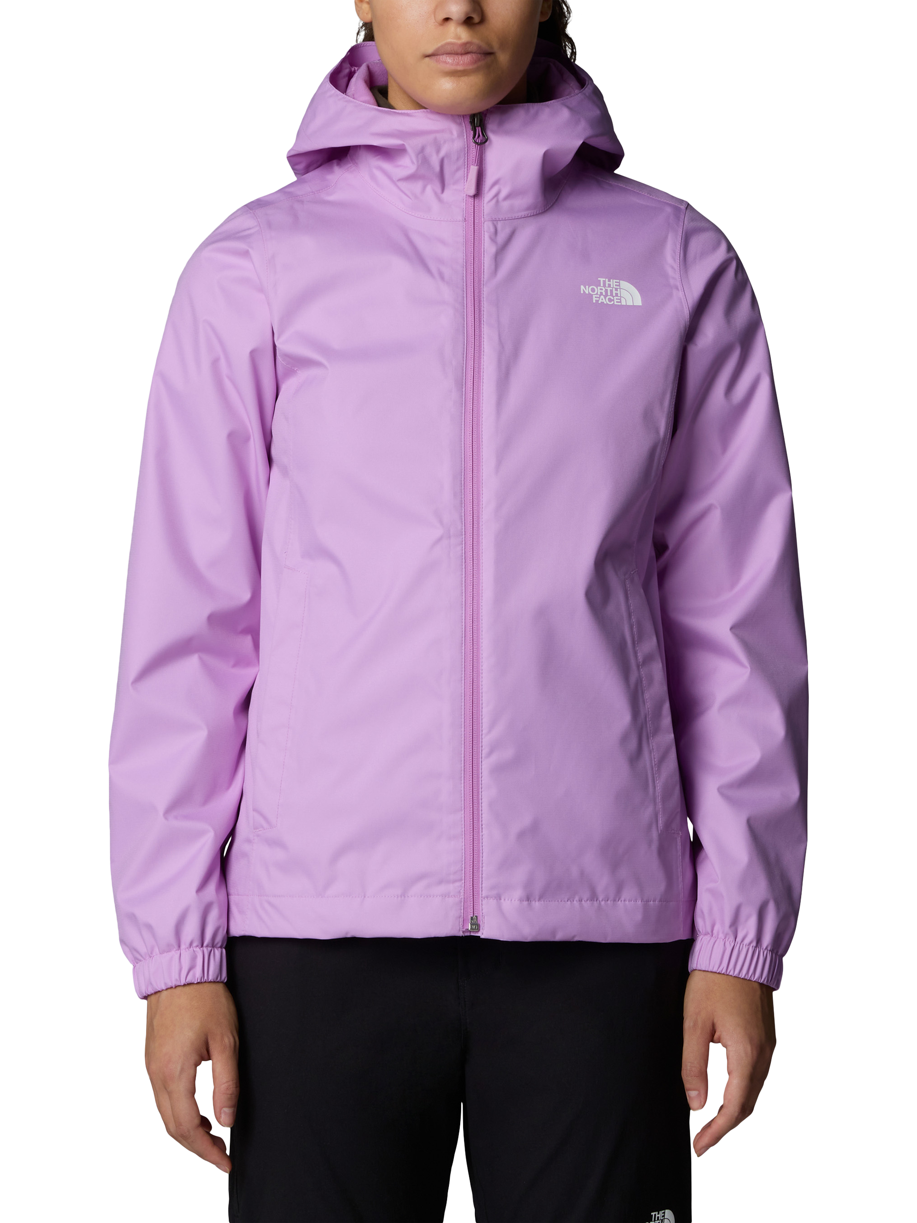 Product image 1 of 6, which shows The North Face Women' Quest Hooded Waterproof Jacket, Verbena, S
