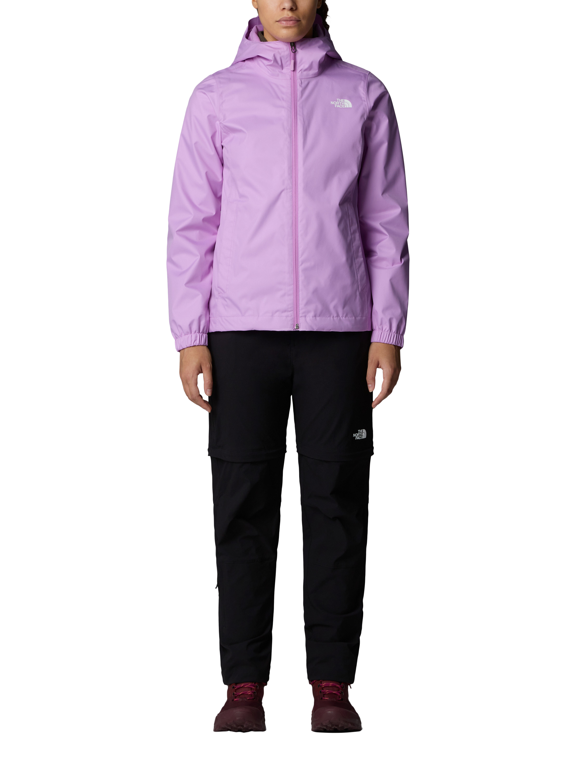 Product image 6 of 6, which shows The North Face Women' Quest Hooded Waterproof Jacket, Verbena, S