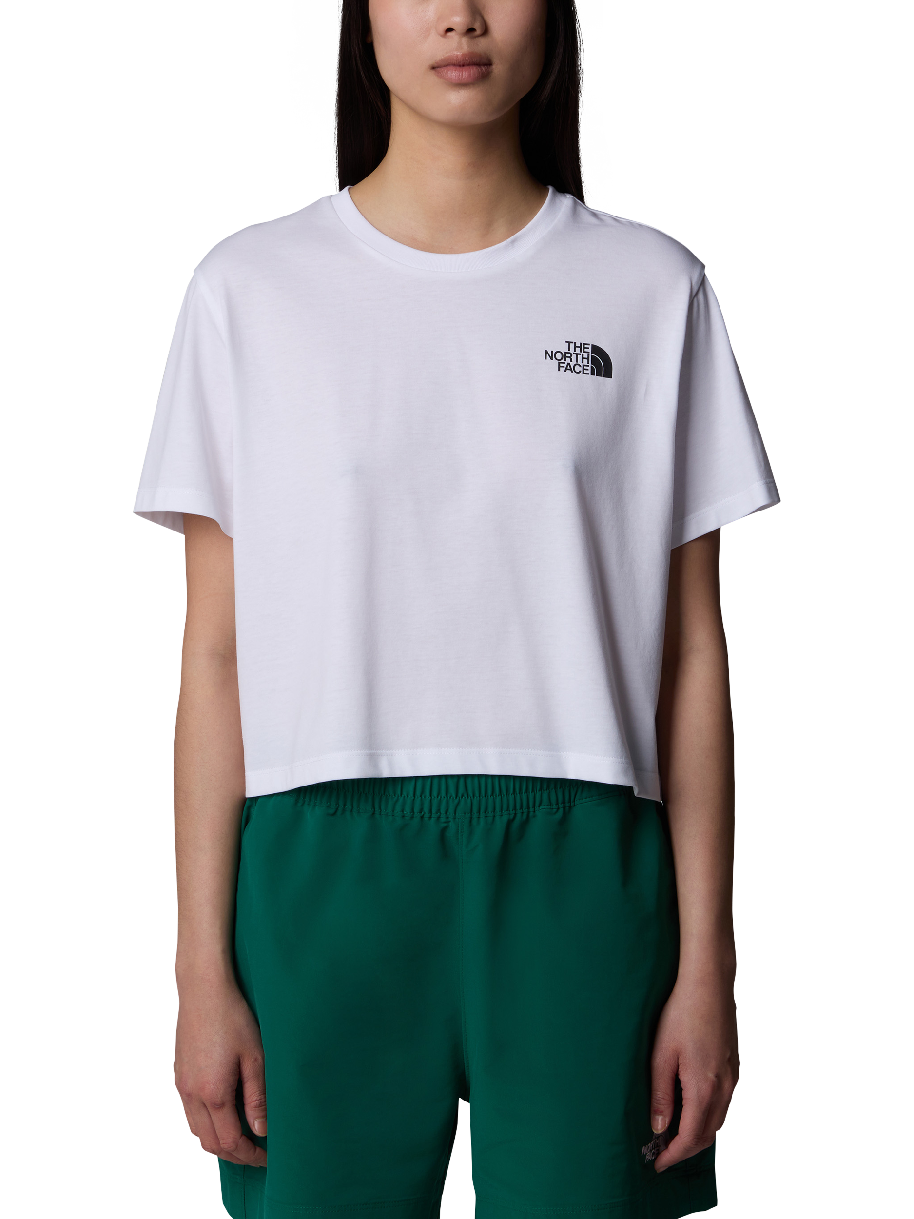 The North Face Cropped Simple Dome T-Shirt, White