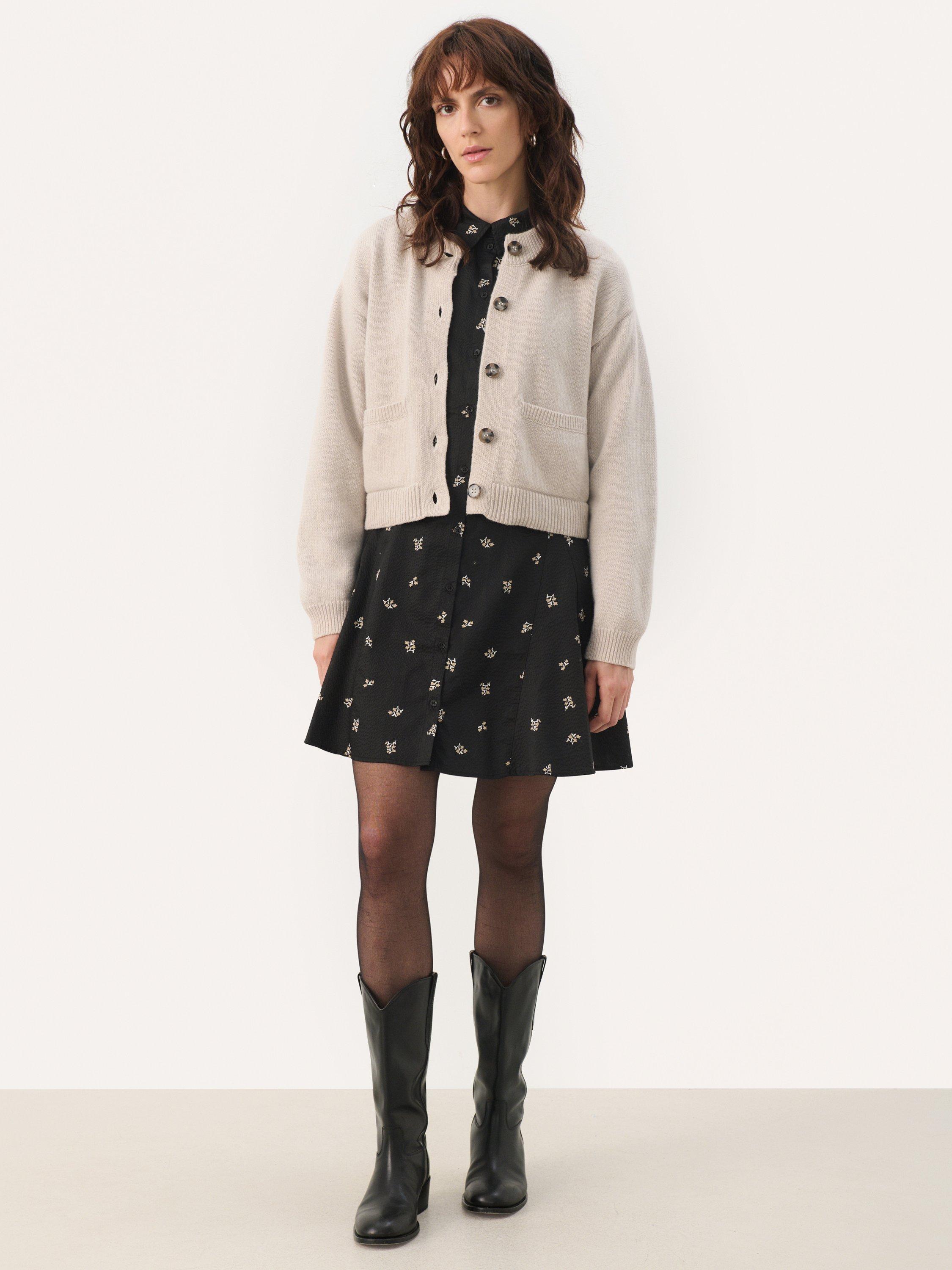 Product image 4 of 6, which shows Part Two Marilou Pure Lambswool Cardigan, Beige Melange, M