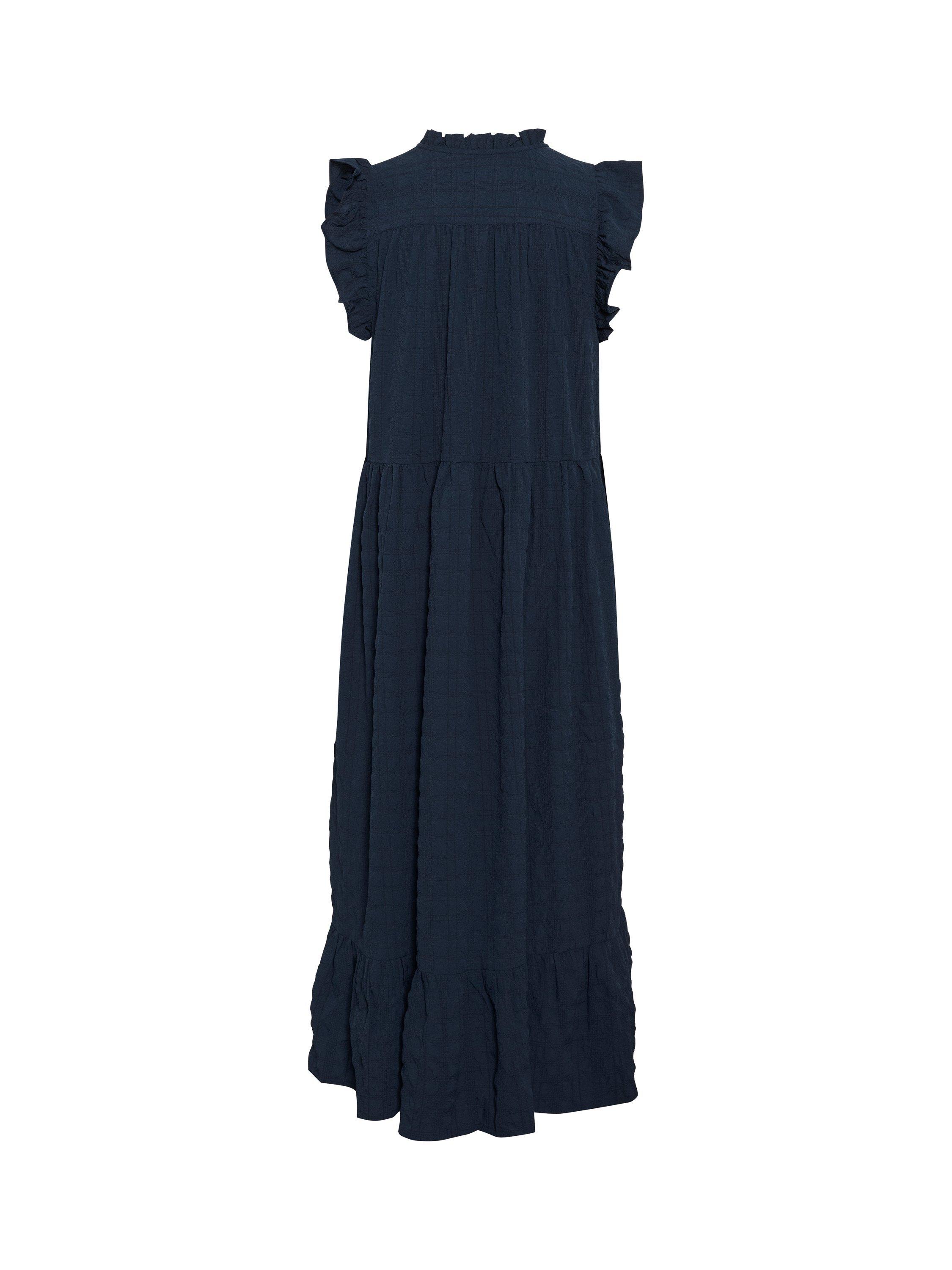 Product image 6 of 6, which shows Part Two Gimalina Ruffle Maxi Dress, Navy, 8