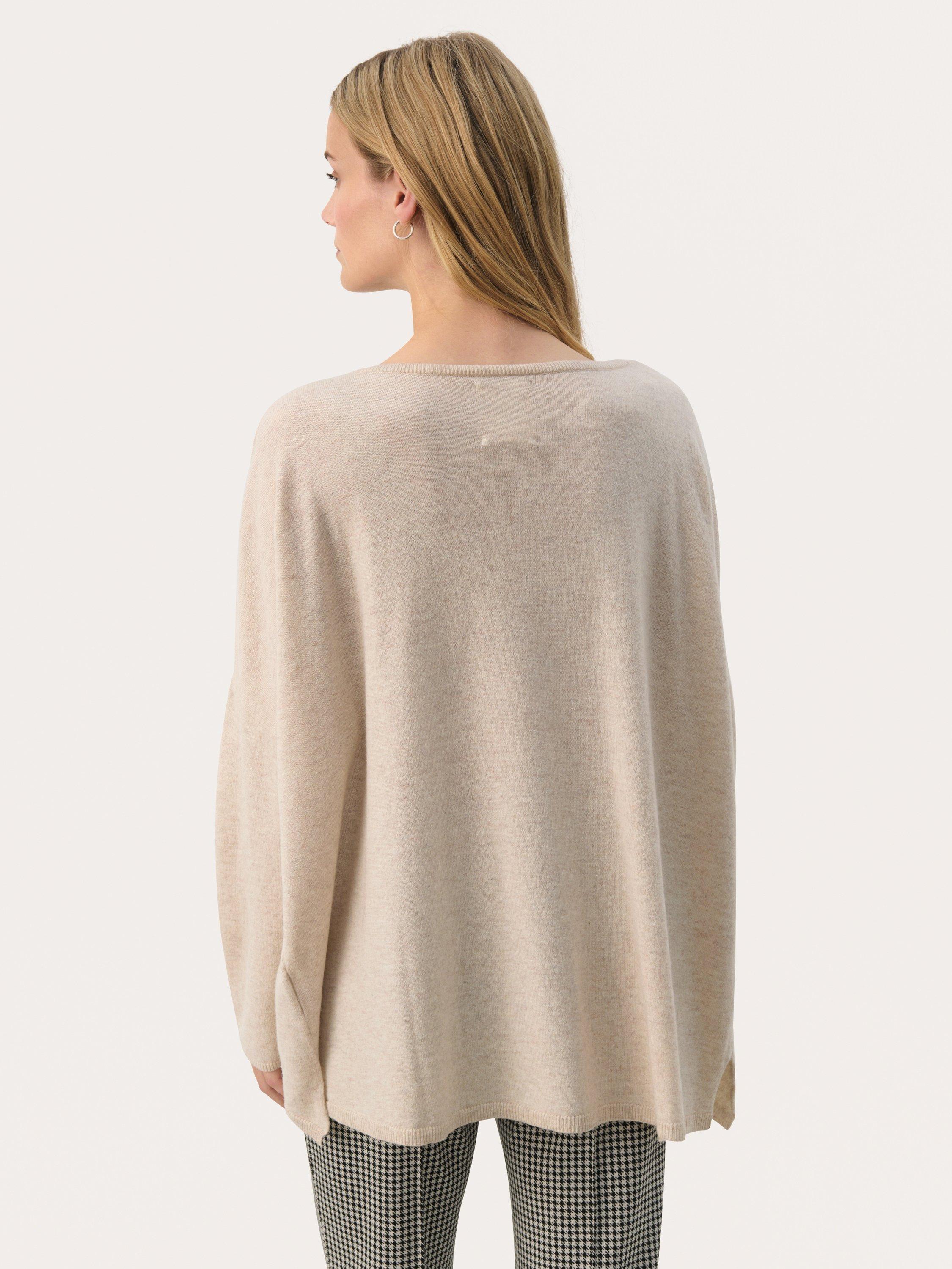 Product image 2 of 6, which shows Part Two Tila Loose Fit Jumper, Beige, S