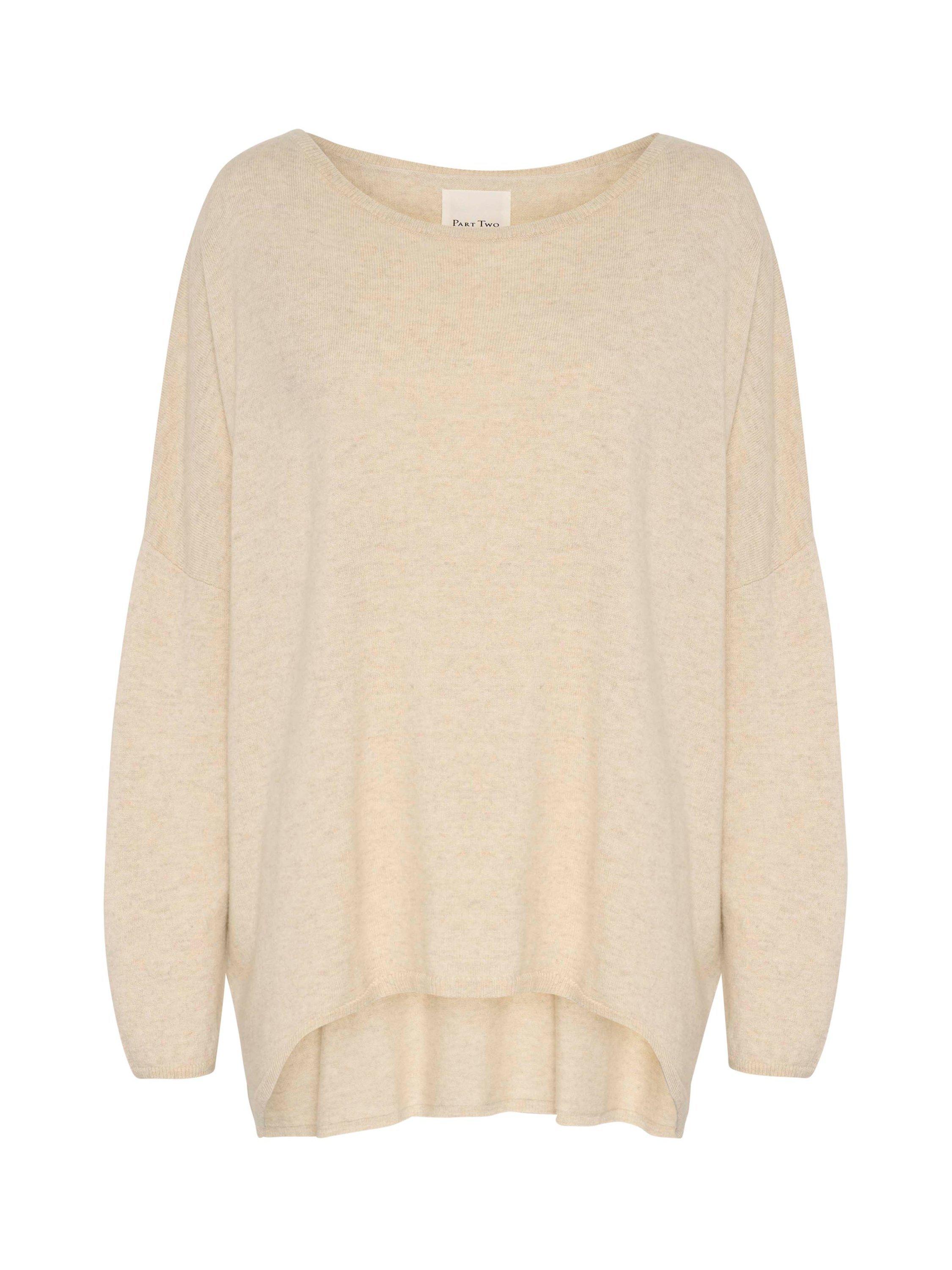 Product image 5 of 6, which shows Part Two Tila Loose Fit Jumper, Beige, S