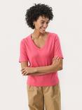 Part Two Ratansa V-Neck T-Shirt, Claret Red