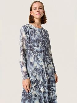 Soaked In Luxury Hartley Mesh Maxi Dress, Dark Navy/Multi - view 2, Dark Navy/Multi