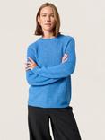 Soaked In Luxury Tuesday Wool Rich Jumper, Blue