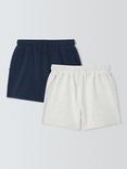 John Lewis Kids' Sweat Shorts, Pack of 2, Multi