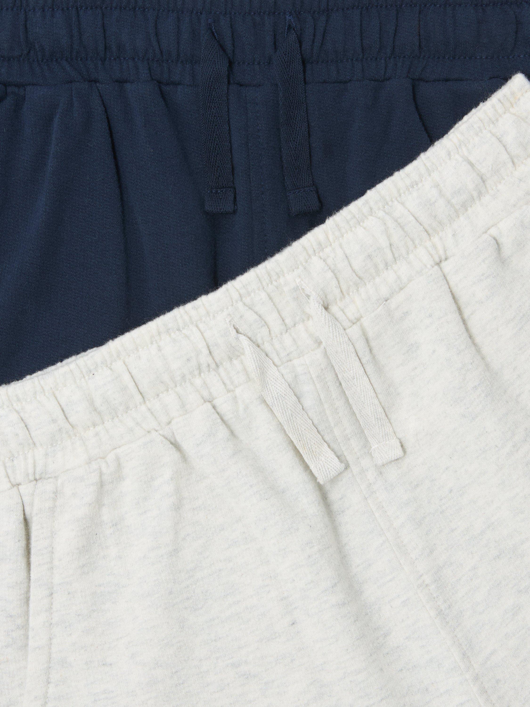 Product image 4 of 7, which shows John Lewis Kids' Sweat Shorts, Pack of 2, Multi, 2 years