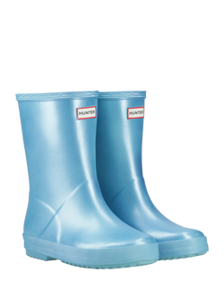 Hunter Kids' First Nebula Wellington Boots - view 2, Pool Blue