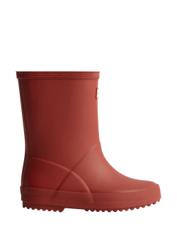 Hunter Kids' Original First Wellington Boots, Military Red