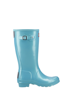 Hunter Kids' Original Nebula Wellington Boots, Pool Blue
