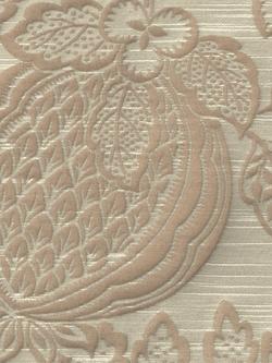 John Lewis x Sanderson Cantaloupe Lined Pencil Pleat Curtains - view 2, Almond