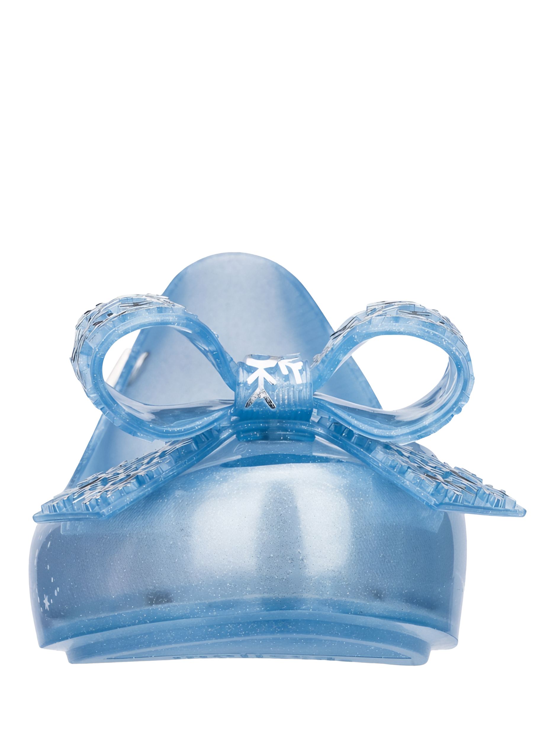 Product image 3 of 5, which shows Mini Melissa Kids' Ultragirl x Frozen Jelly Ballet Flats, Pearl/Blue, 10 Jnr
