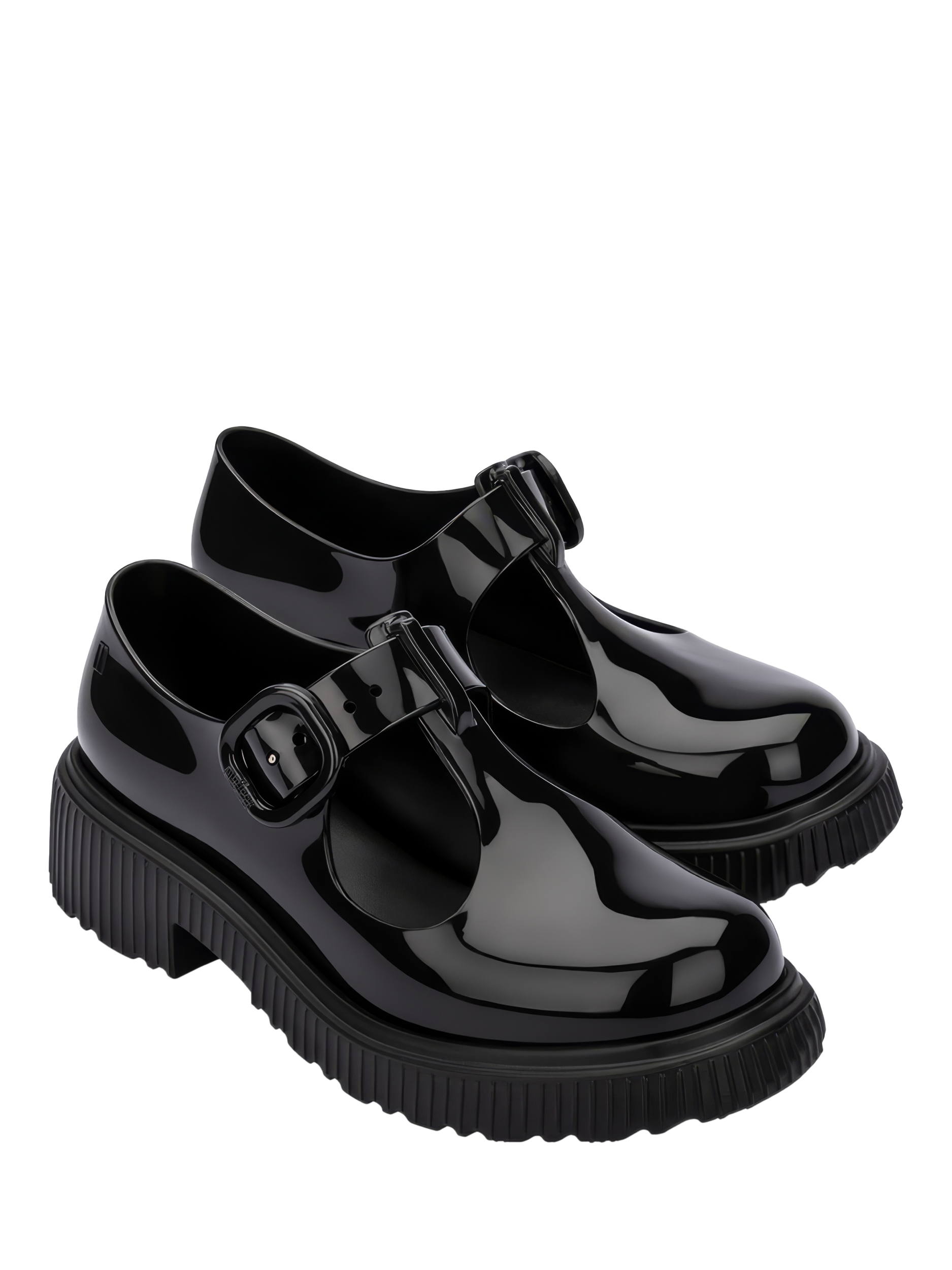 Product image 5 of 5, which shows Mini Melissa Kids' Jackie Jelly Shoes, Black, 10 Jnr