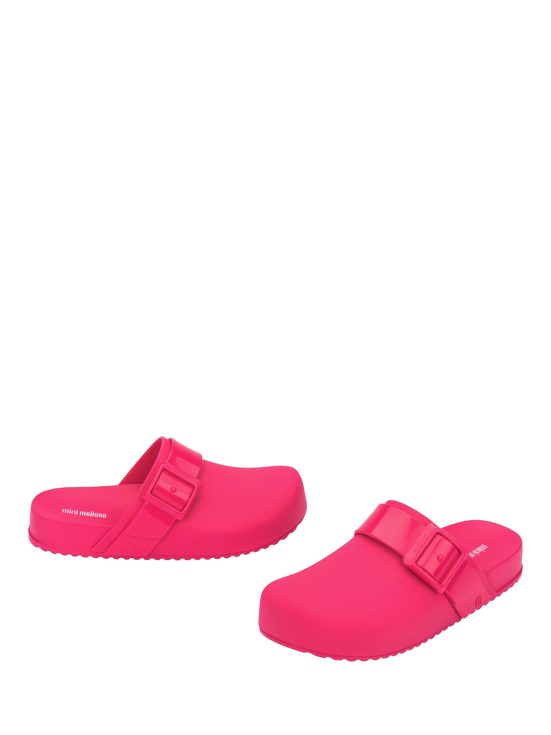 Product image 2 of 4, which shows Mini Melissa Kids' Cozy Jelly Clogs, Pink, 1 Jnr