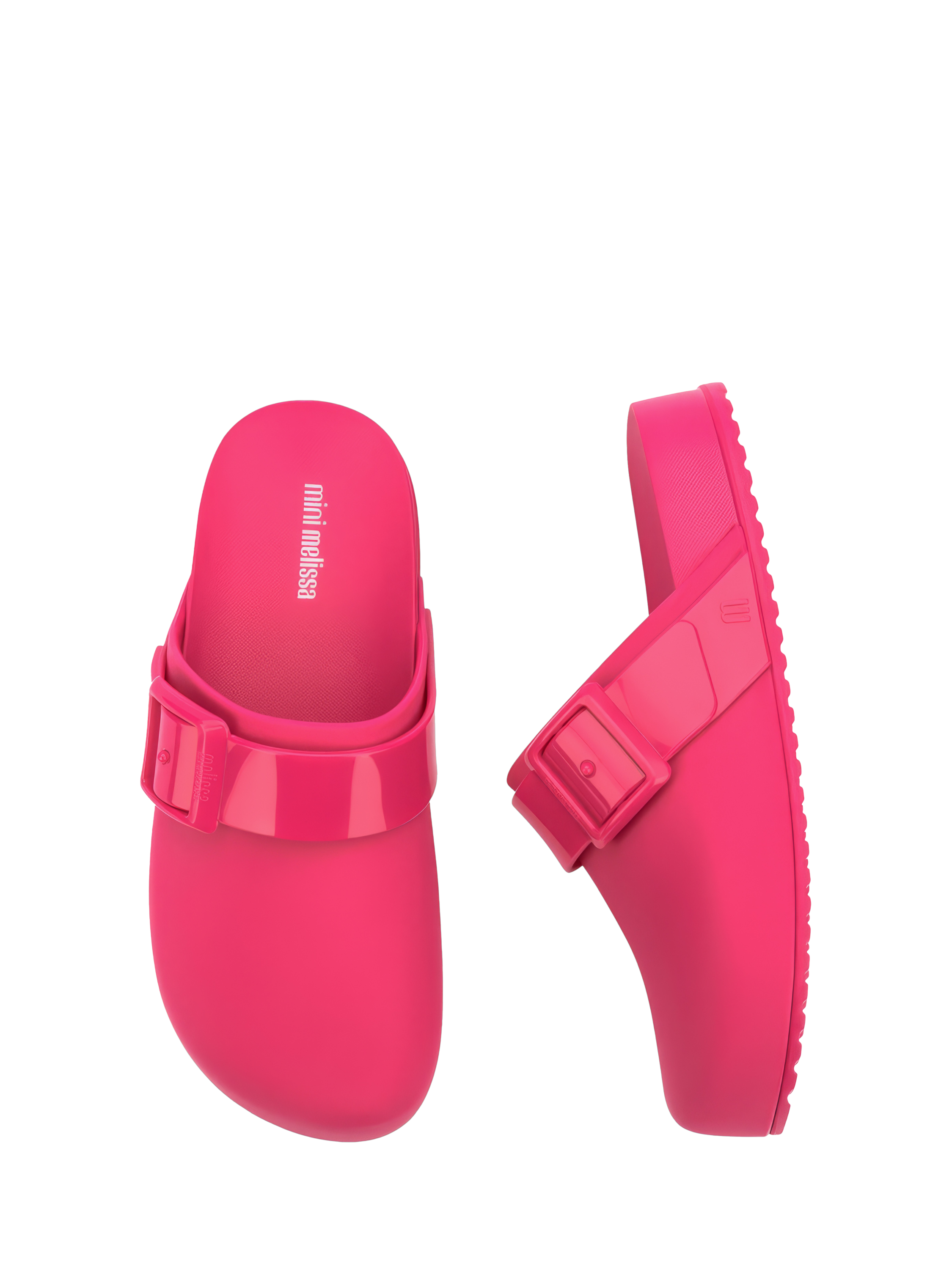 Product image 3 of 4, which shows Mini Melissa Kids' Cozy Jelly Clogs, Pink, 1 Jnr