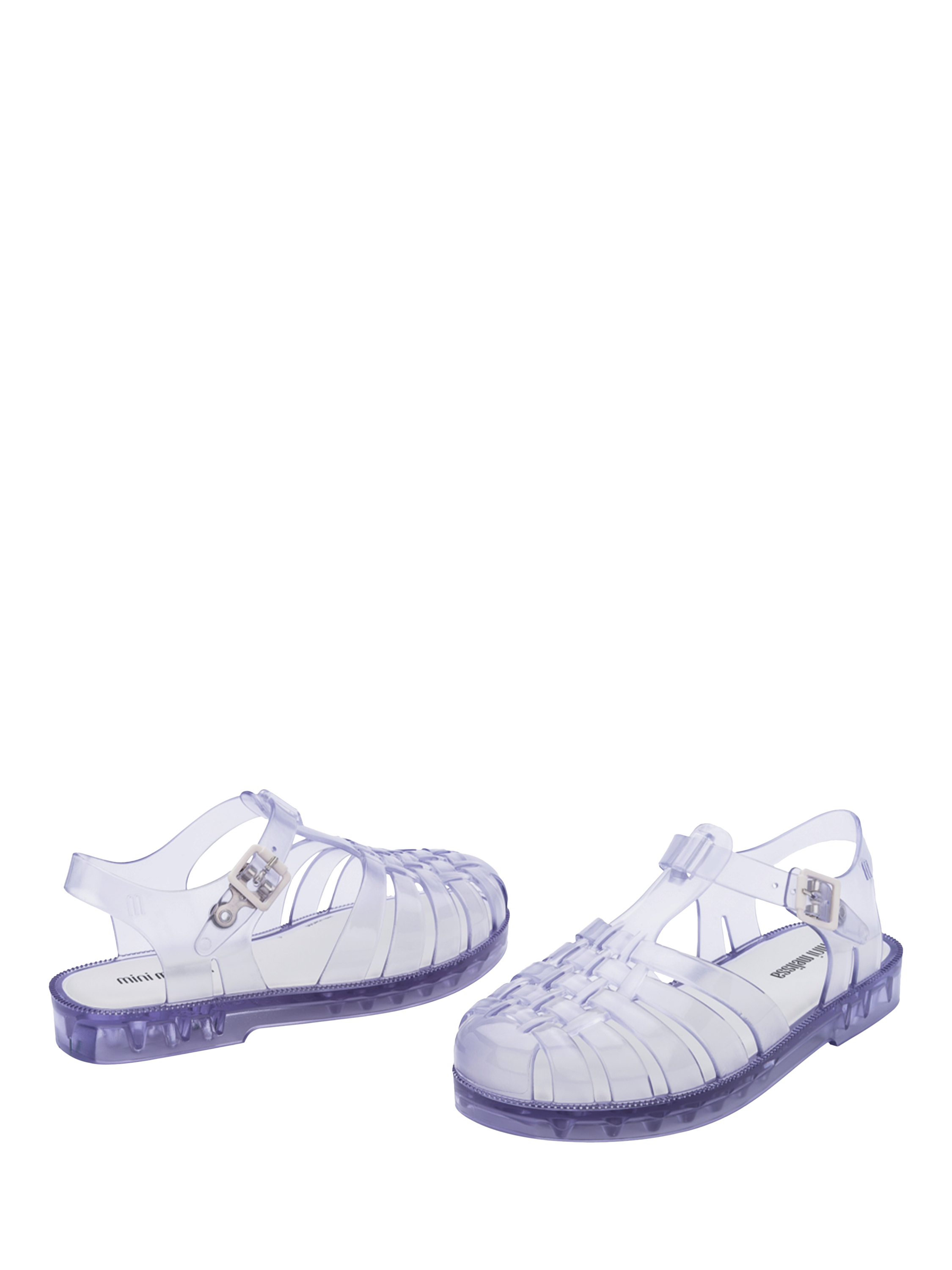 Product image 2 of 4, which shows Mini Melissa Kids' Jelly Sandals, Glass, 10 Jnr