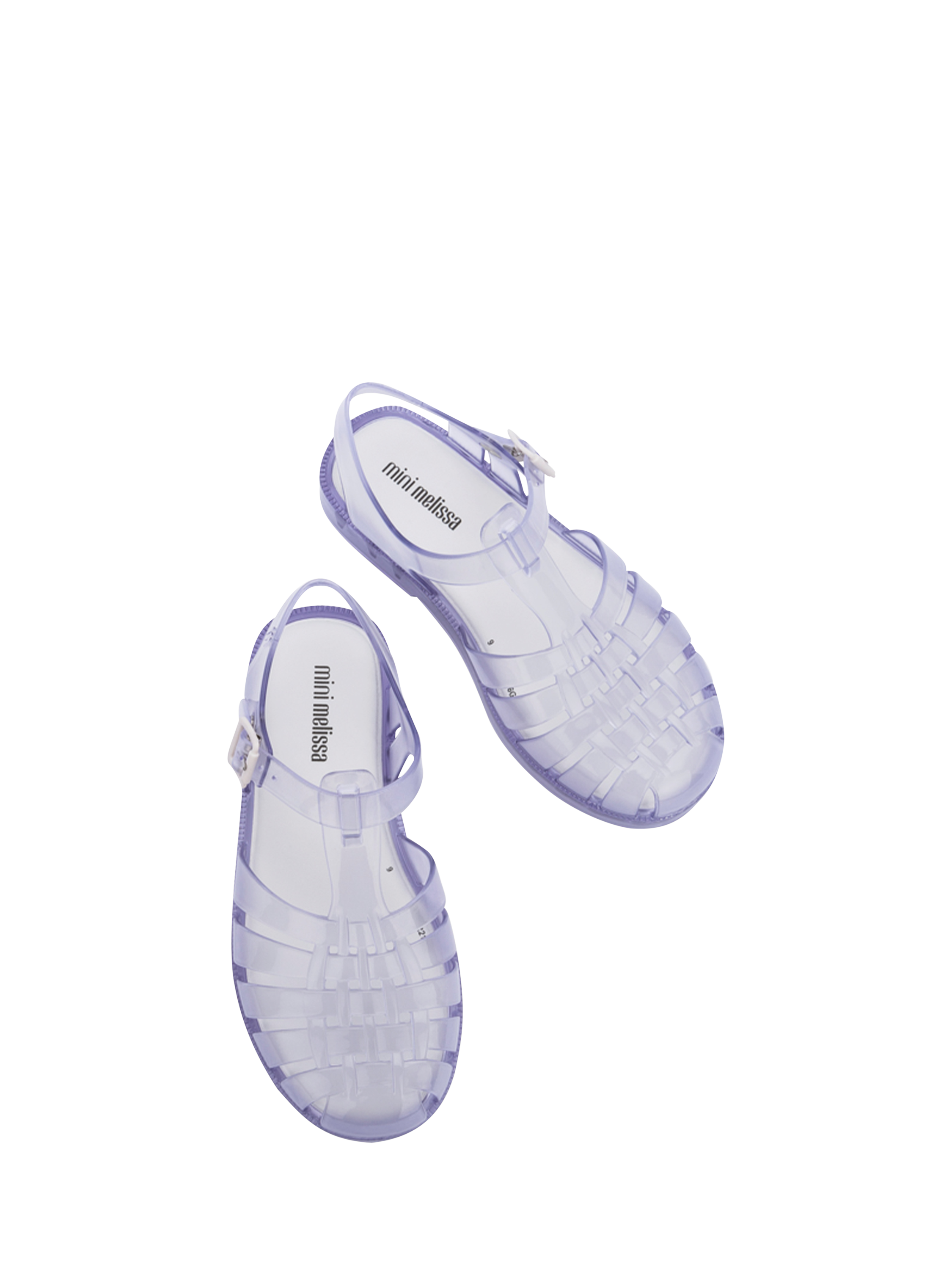 Product image 3 of 4, which shows Mini Melissa Kids' Jelly Sandals, Glass, 10 Jnr