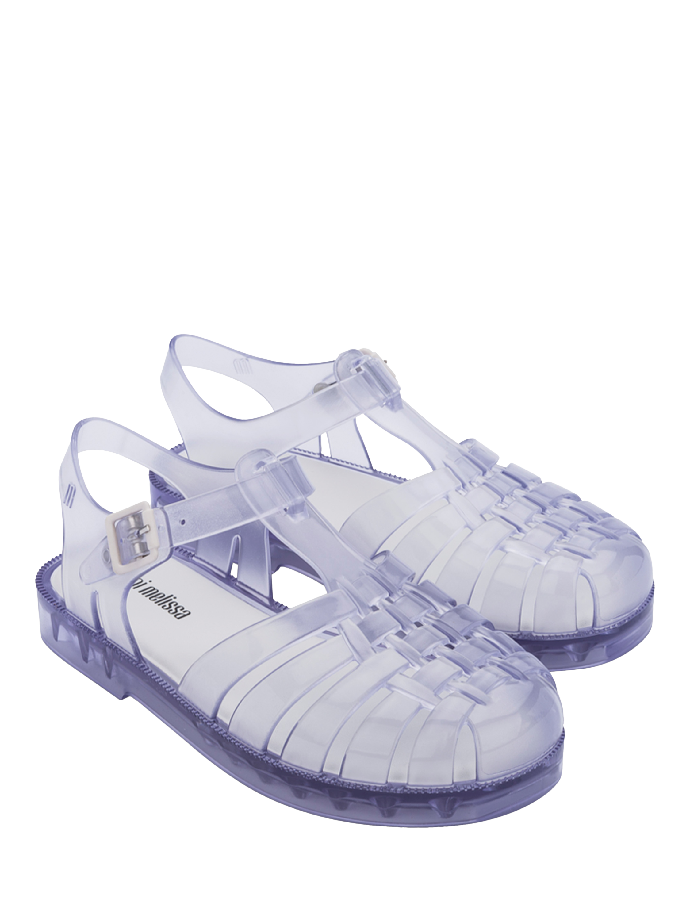 Product image 4 of 4, which shows Mini Melissa Kids' Jelly Sandals, Glass, 10 Jnr